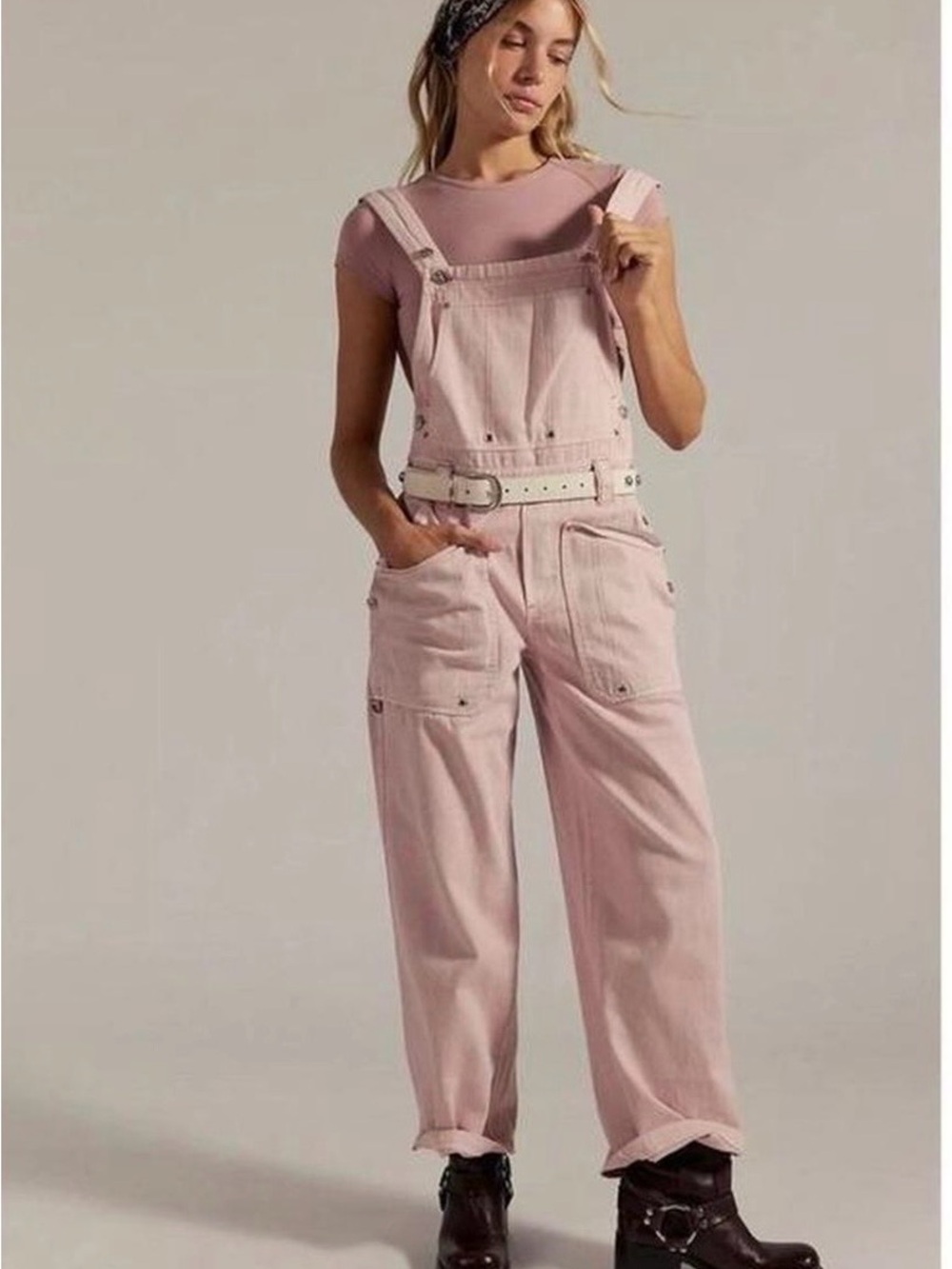 Free People Just In Time Overalls NWT- Large